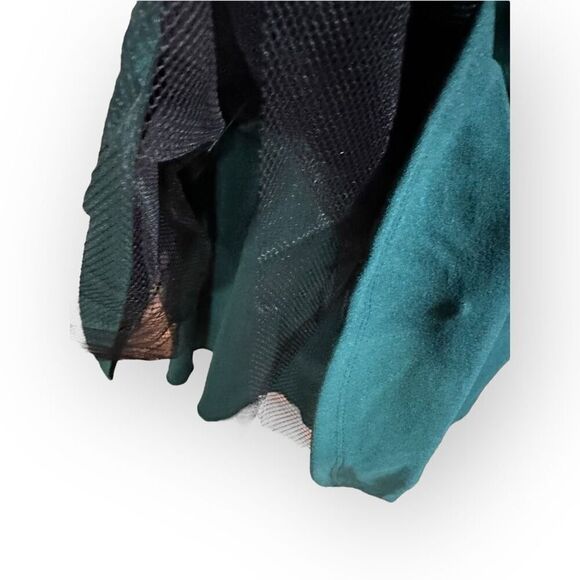 NWOT City Triangles Womens Green Lace Mini Dress Size XS Juniors - Picture 5 of 11